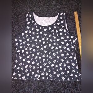 White Stag Floral Cotton Tank Top XL